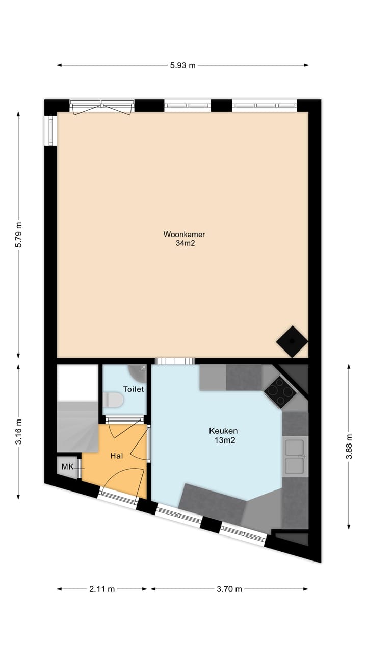 Foto 43 van Korte Kerkstraat 99