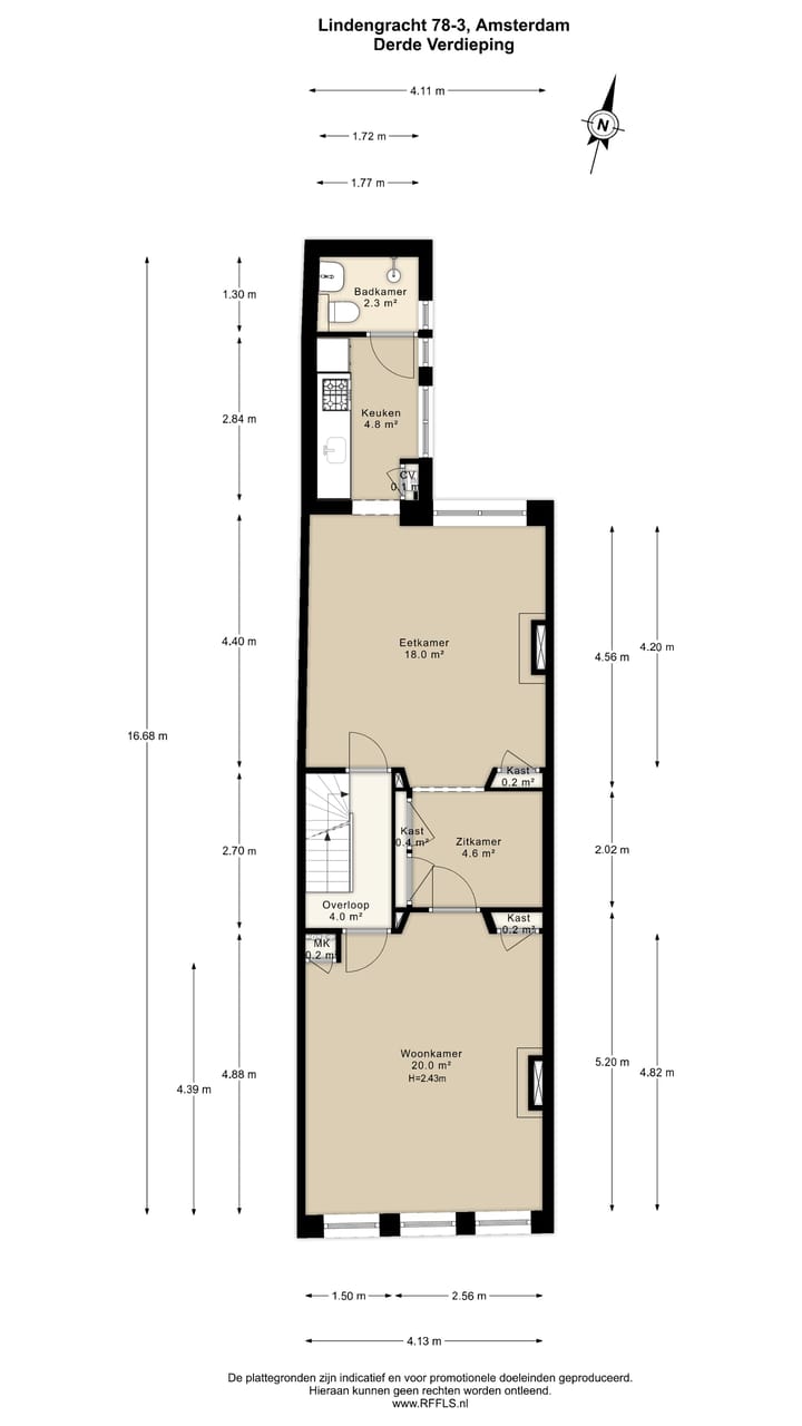 Foto 34 van Lindengracht 78-3