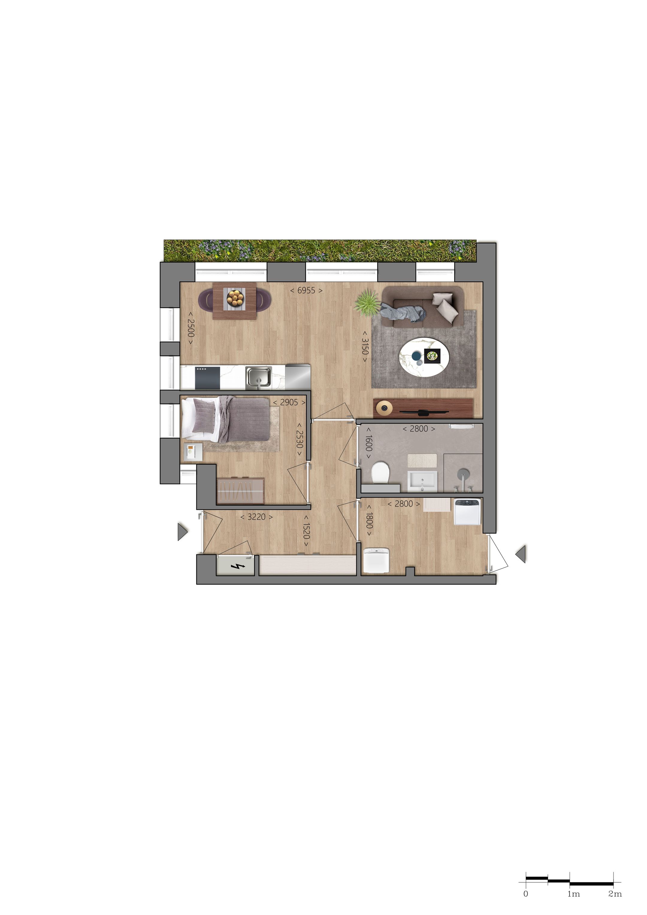 Foto 6 van Appartement (Bouwnr. 2)