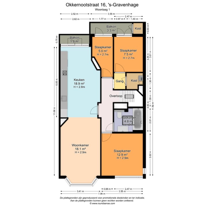 Foto 28 van Okkernootstraat 16