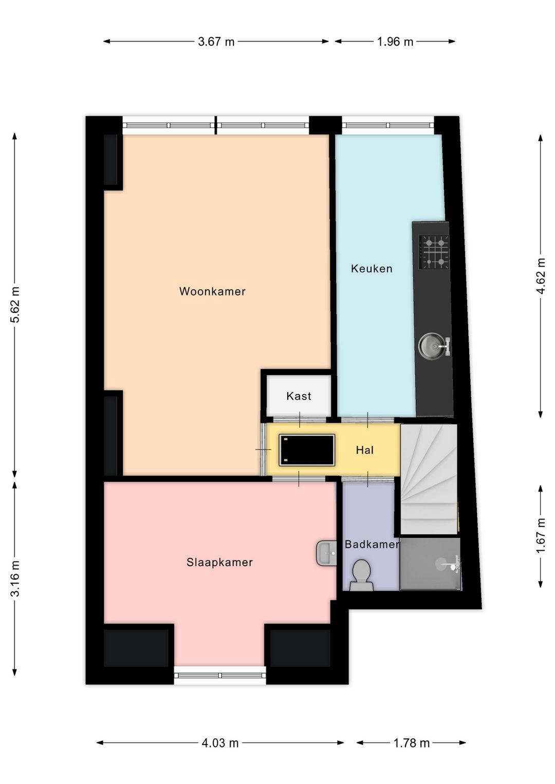 Foto 13 van Scharnerweg 8-D