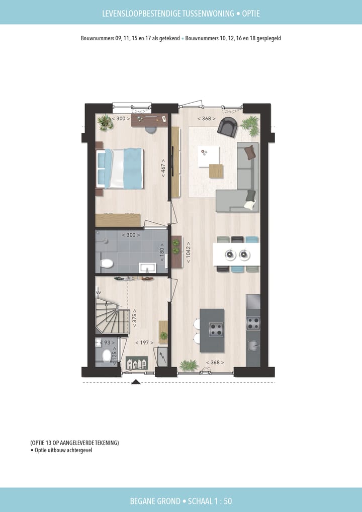 Foto 5 van Tussenwoning (Bouwnr. 11.)