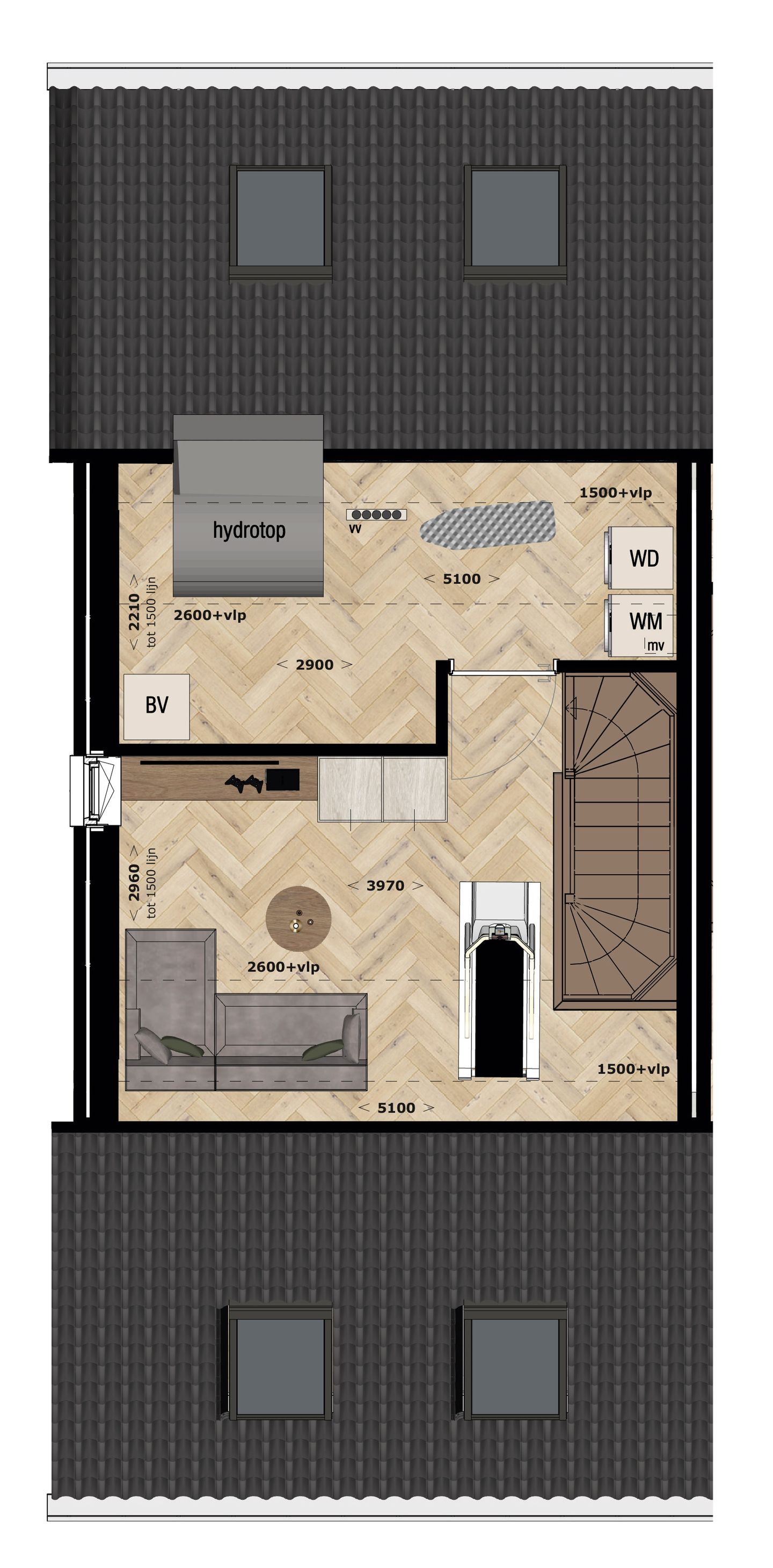 Foto 4 van Blok 3 (Bouwnr. 20)