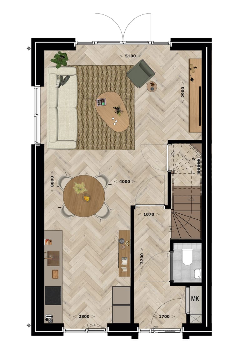 Foto 2 van Blok 5 (Bouwnr. 29)