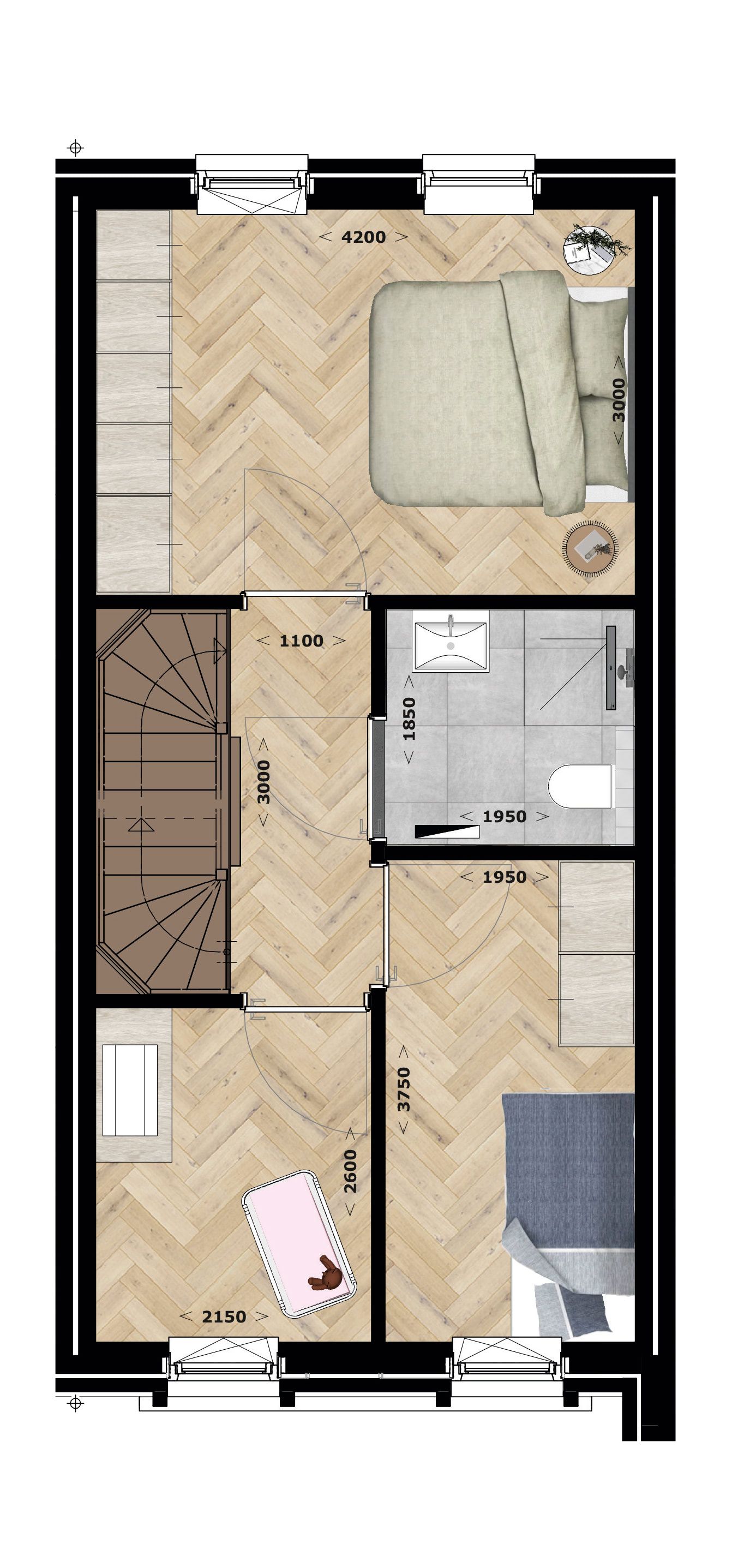 Foto 3 van Blok 8 (Bouwnr. 52)