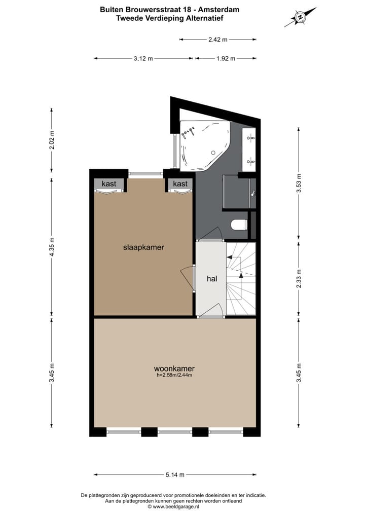 Foto 33 van Buiten Brouwersstraat 18-H