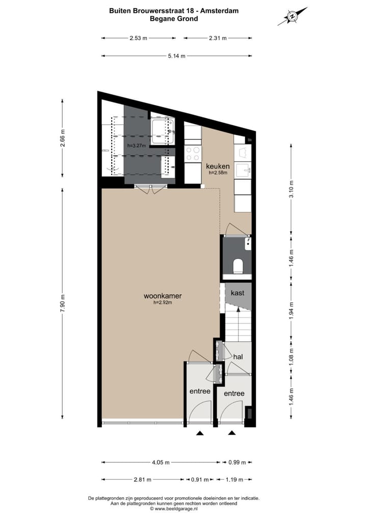 Foto 69 van Buiten Brouwersstraat 18-H