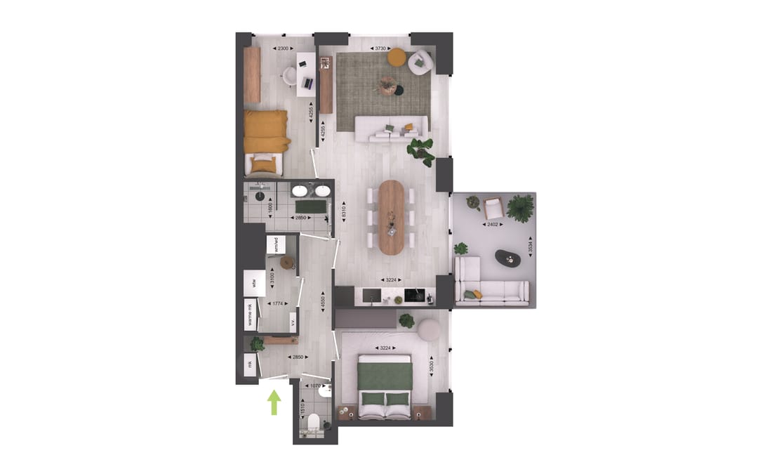 Foto 7 van SP.5.5 | 3-kamer appartement | SPARK (Bouwnr. 23)