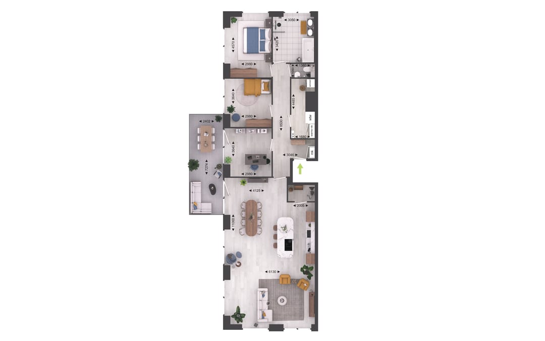 Foto 8 van SP.12.2 | Penthouse | 4-kmr app | SPARK (Bouwnr. 55)