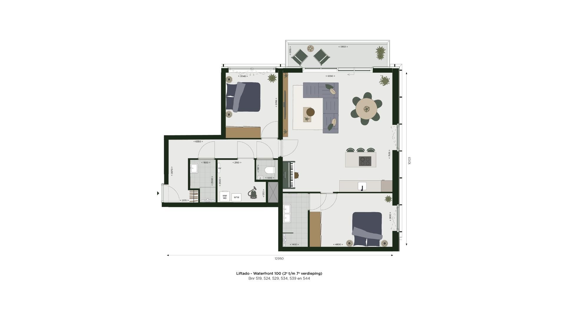 Foto 102 van Liftado Waterfront 95-100 (Bouwnr. 552)