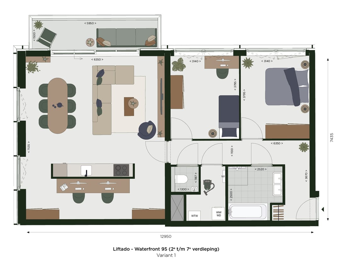 Foto 11 van Cortado Waterfront 95-100 (Bouwnr. 487)