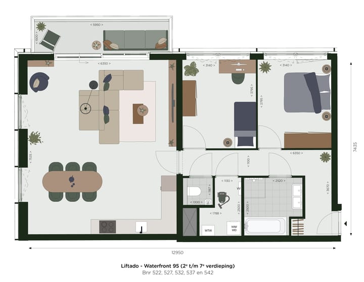 Foto 74 van Cortado Waterfront 95-100 (Bouwnr. 496)