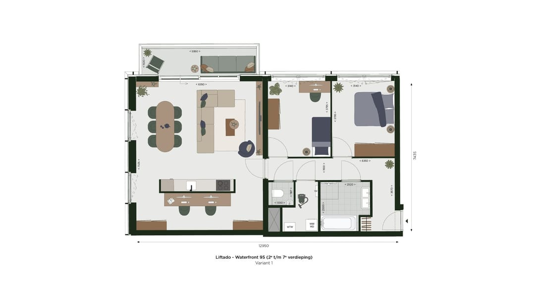 Foto 7 van Cortado Waterfront 95-100 (Bouwnr. 492)
