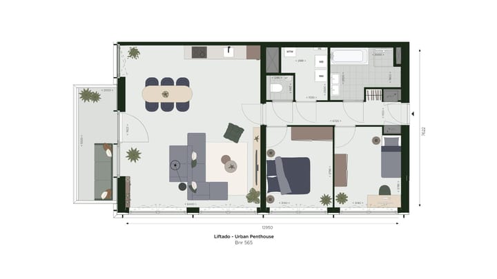 Foto 2 van Liftado Penthouse (Bouwnr. 565)