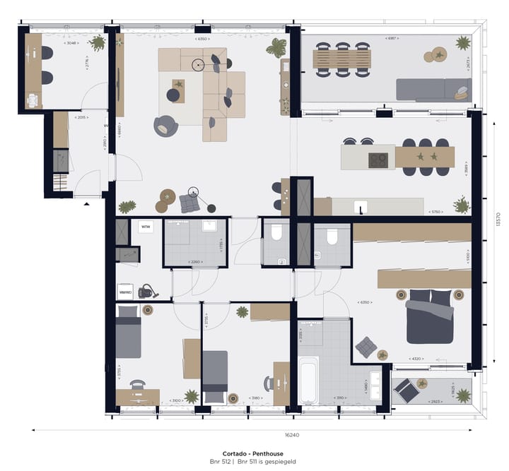 Foto 2 van Liftado Penthouse (Bouwnr. 564)
