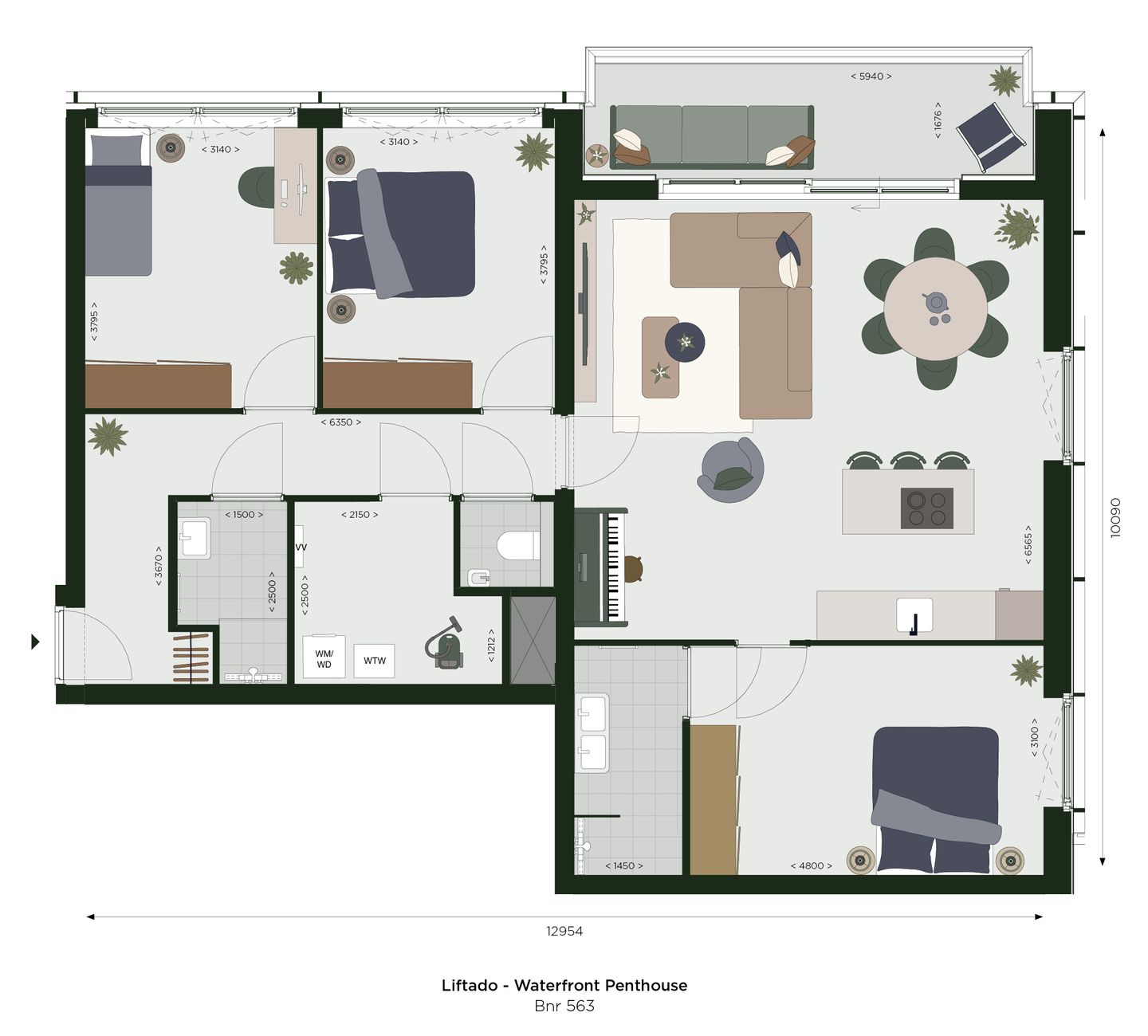 Foto 4 van Liftado Penthouse (Bouwnr. 564)