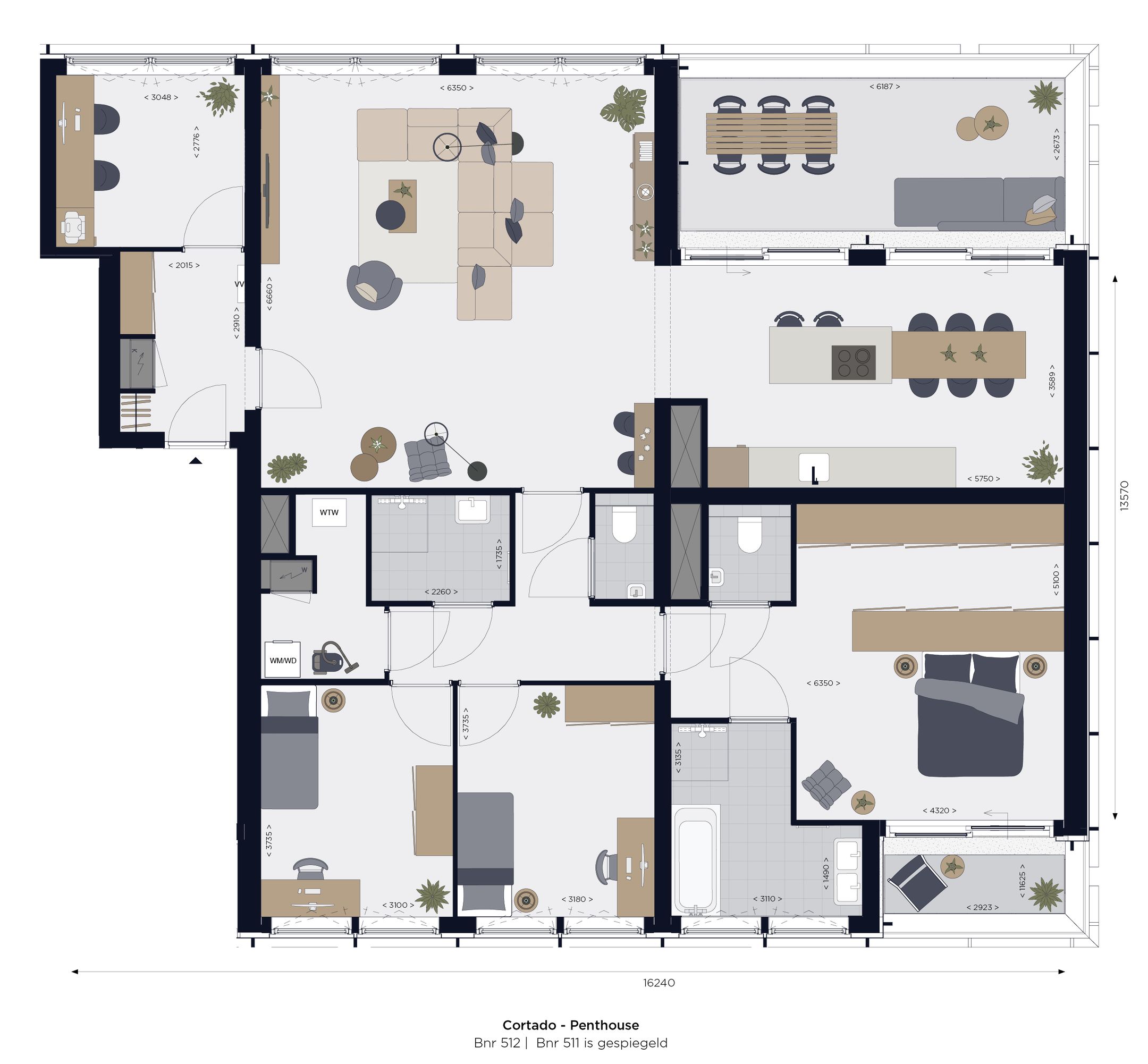 Foto 3 van Cortado Penthouse (Bouwnr. 511)