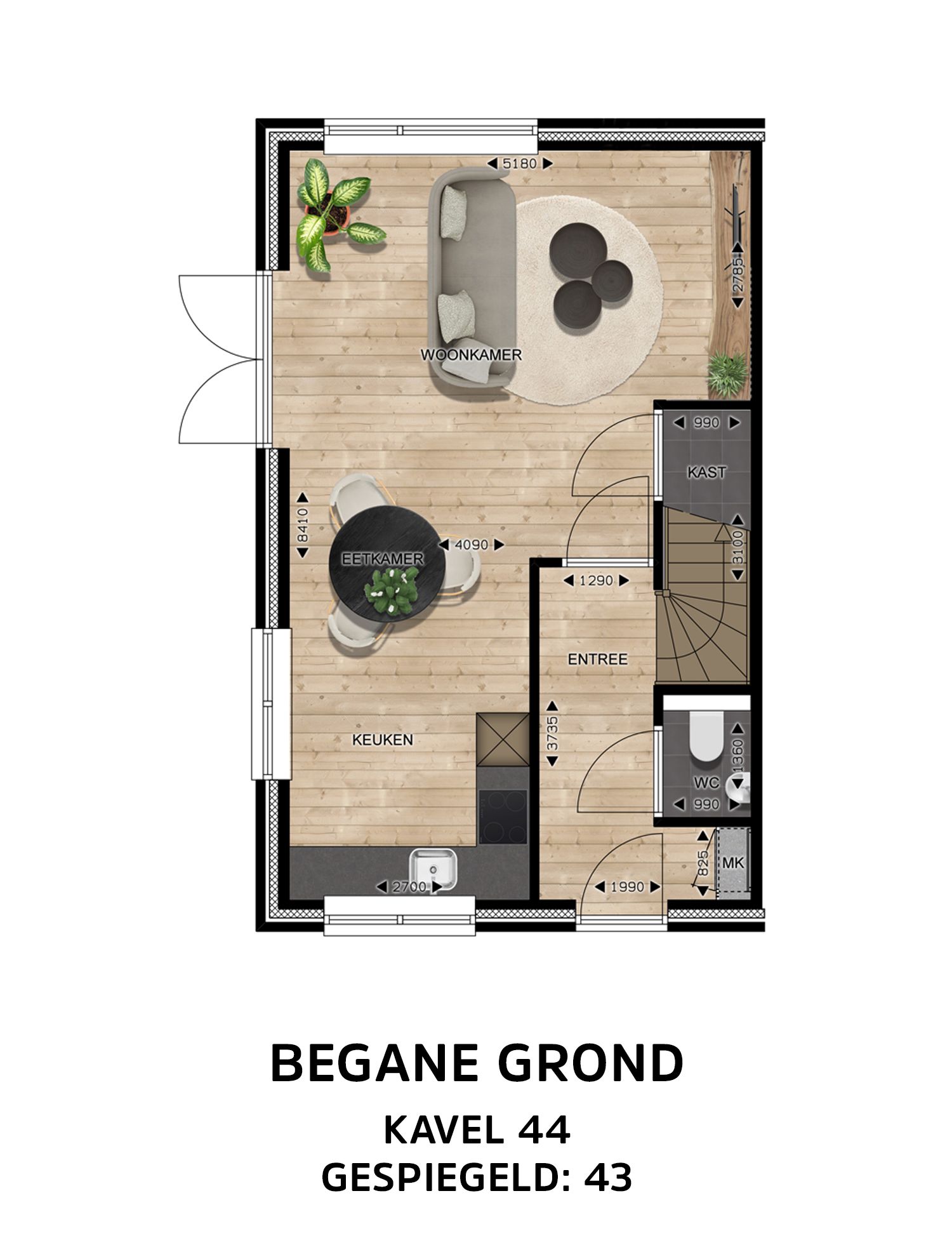 Foto 9 van Halfvrijstaande woningen (Bouwnr. 43)