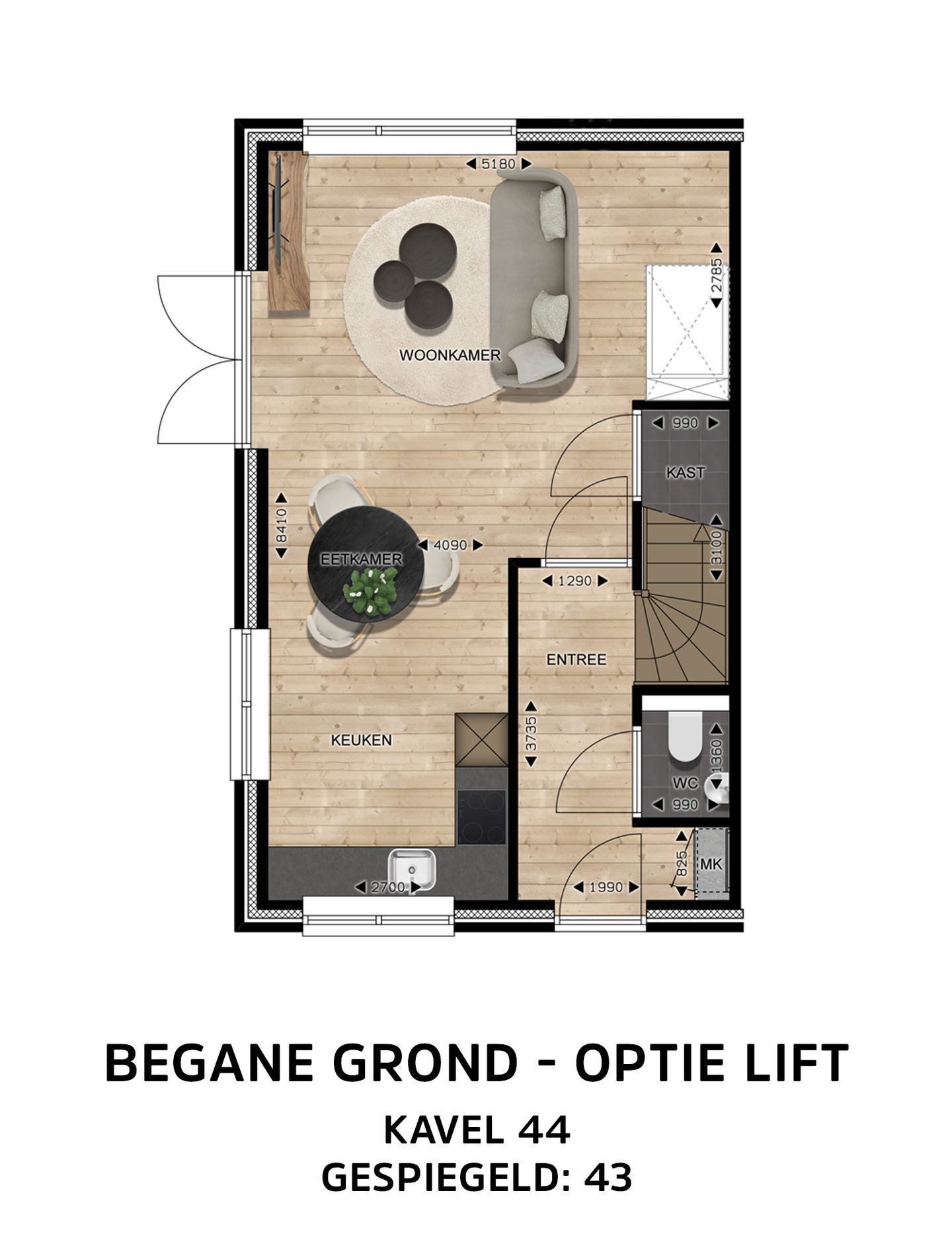 Foto 10 van Halfvrijstaande woningen (Bouwnr. 43)