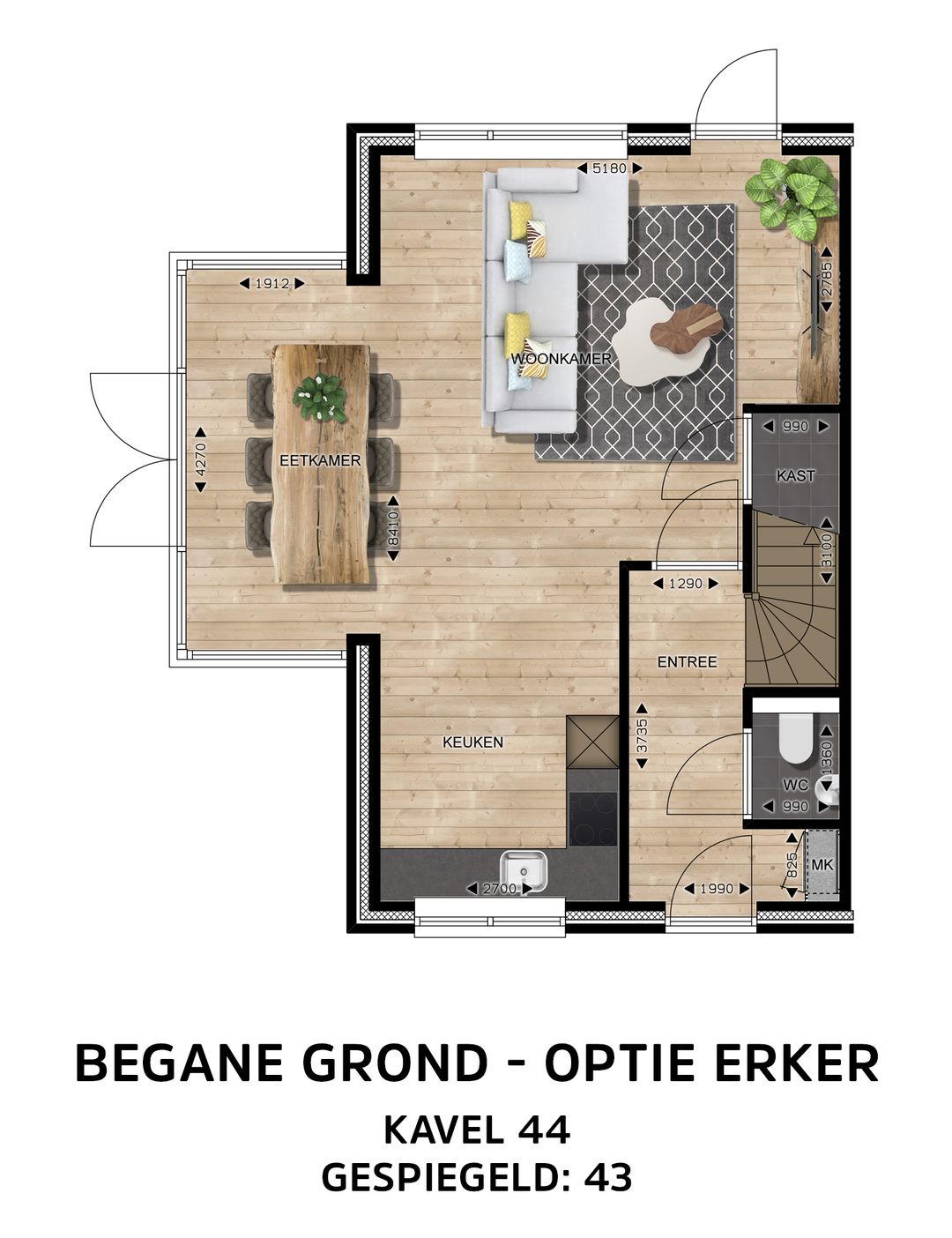 Foto 11 van Halfvrijstaande woningen (Bouwnr. 43)