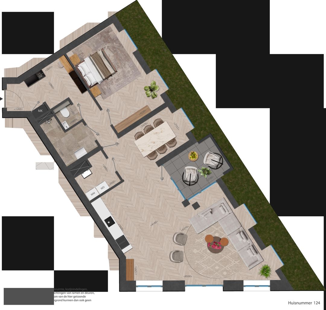 Photo 13 of 124 | Rouge | Type 2 kmr app | Nieuw Bergen (Bouwnr. 124)