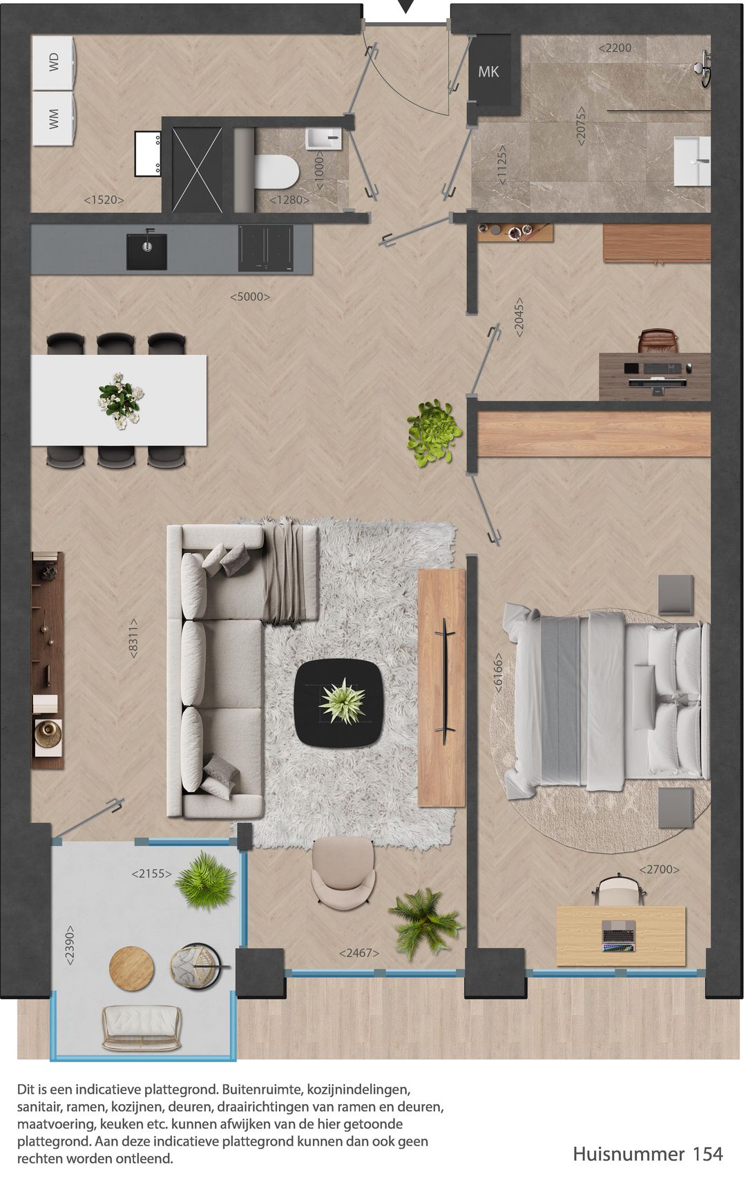 Foto 22 van 154 | Rouge | 2,5 kmrapp | Nieuw Bergen (Bouwnr. 154)