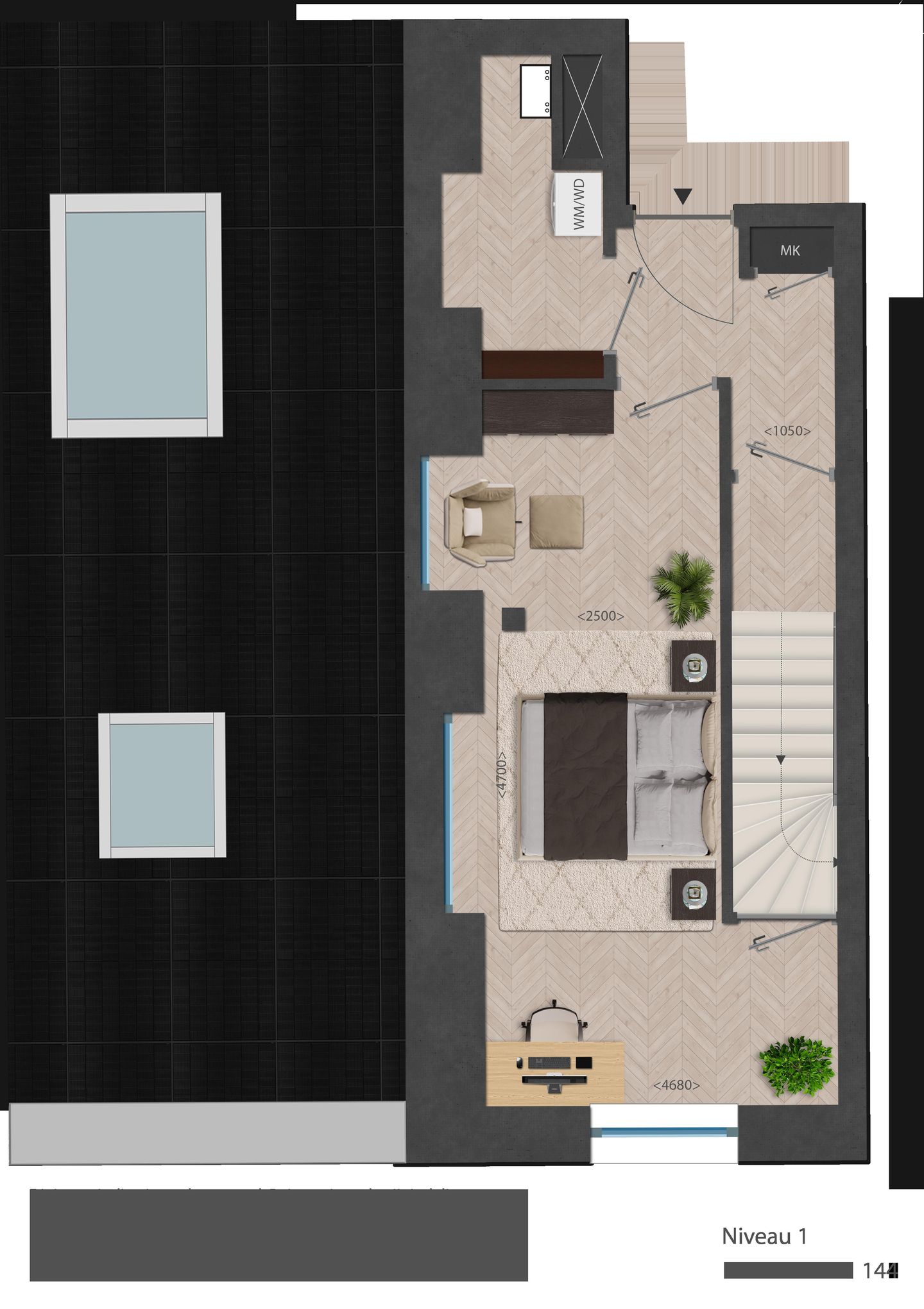 Foto 19 van 144 | Rouge | 3 kmr app | Nieuw Bergen (Bouwnr. 144)