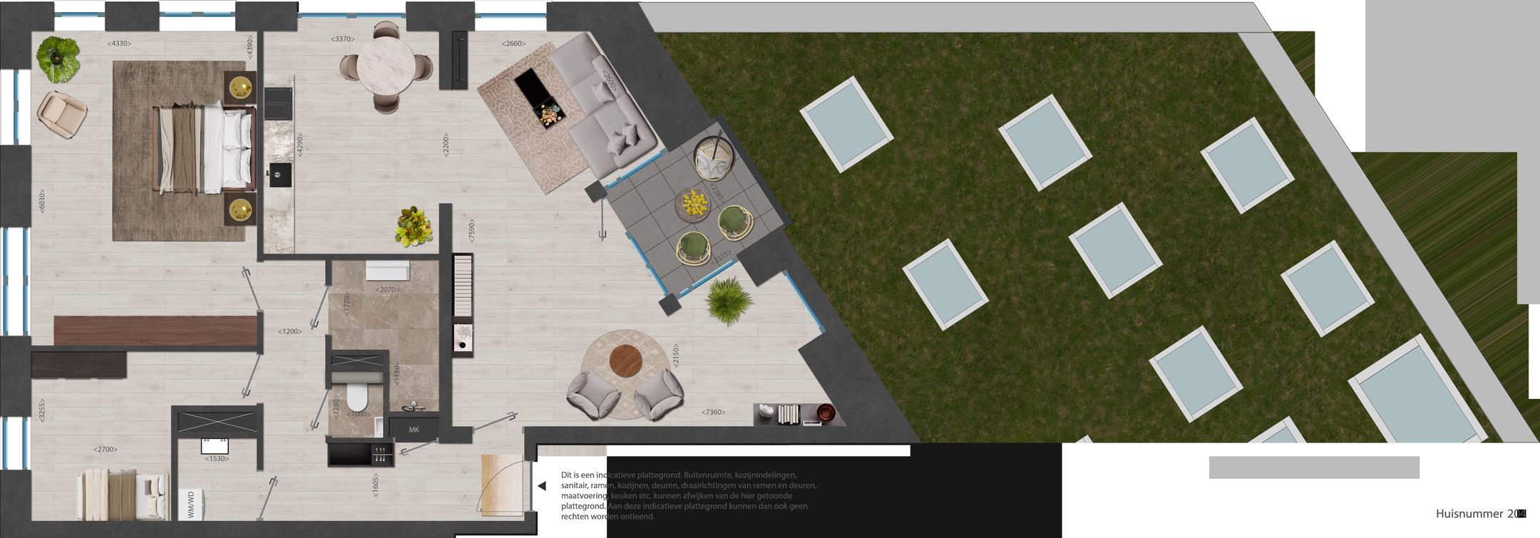 Foto 15 van 204 | Rouge | 3 kmr app | Nieuw Bergen (Bouwnr. 204)