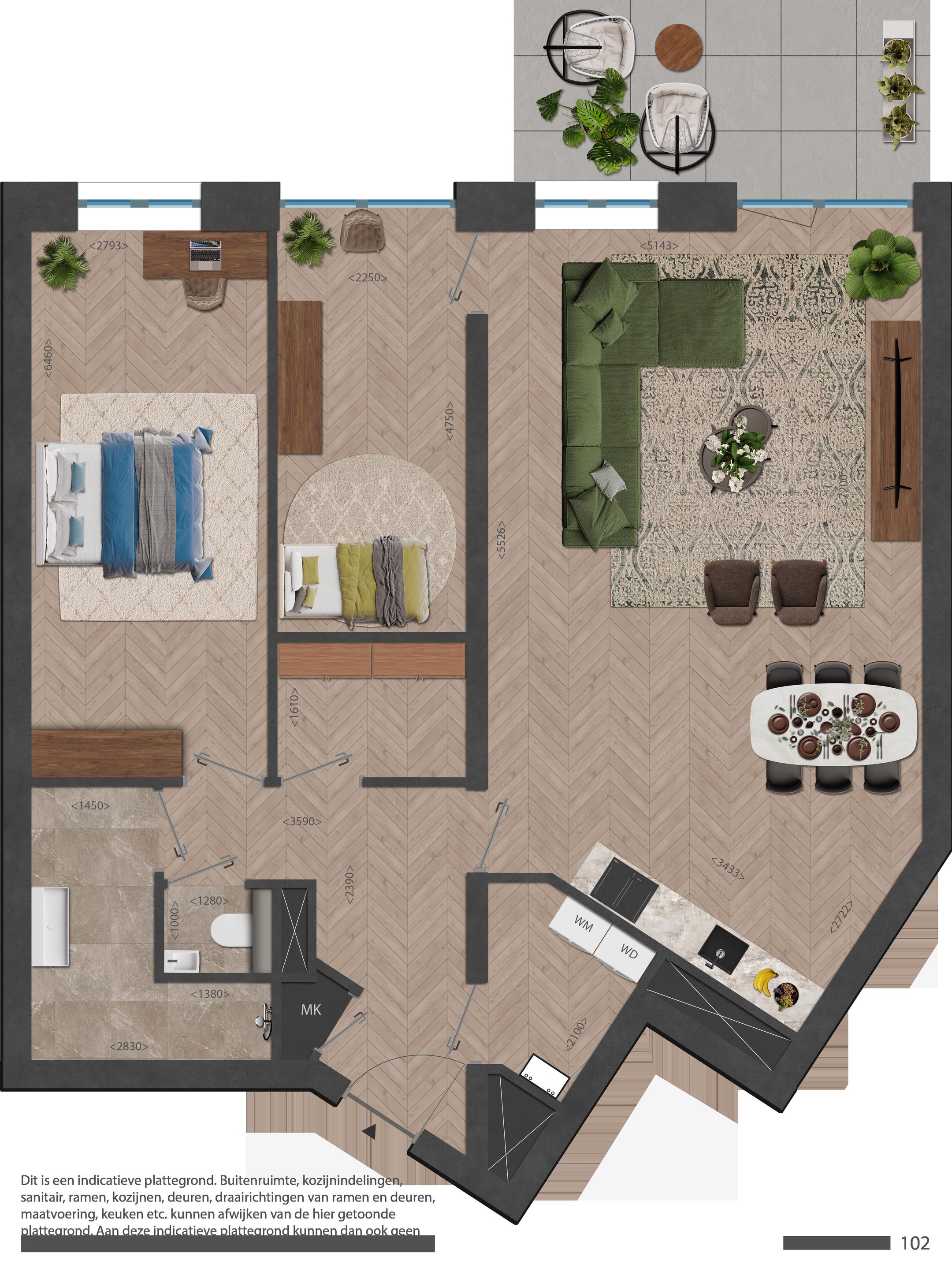 Foto 21 van 102 | Rouge | 3,5 kmrapp | Nieuw Bergen (Bouwnr. 102)