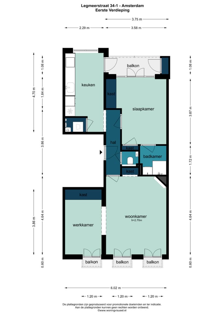Foto 44 van Legmeerstraat 34-1