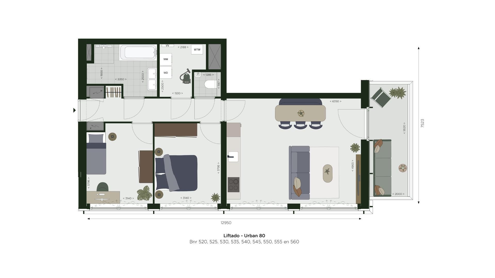 Liftado Urban 80-95 (Bouwnr. 550)  false