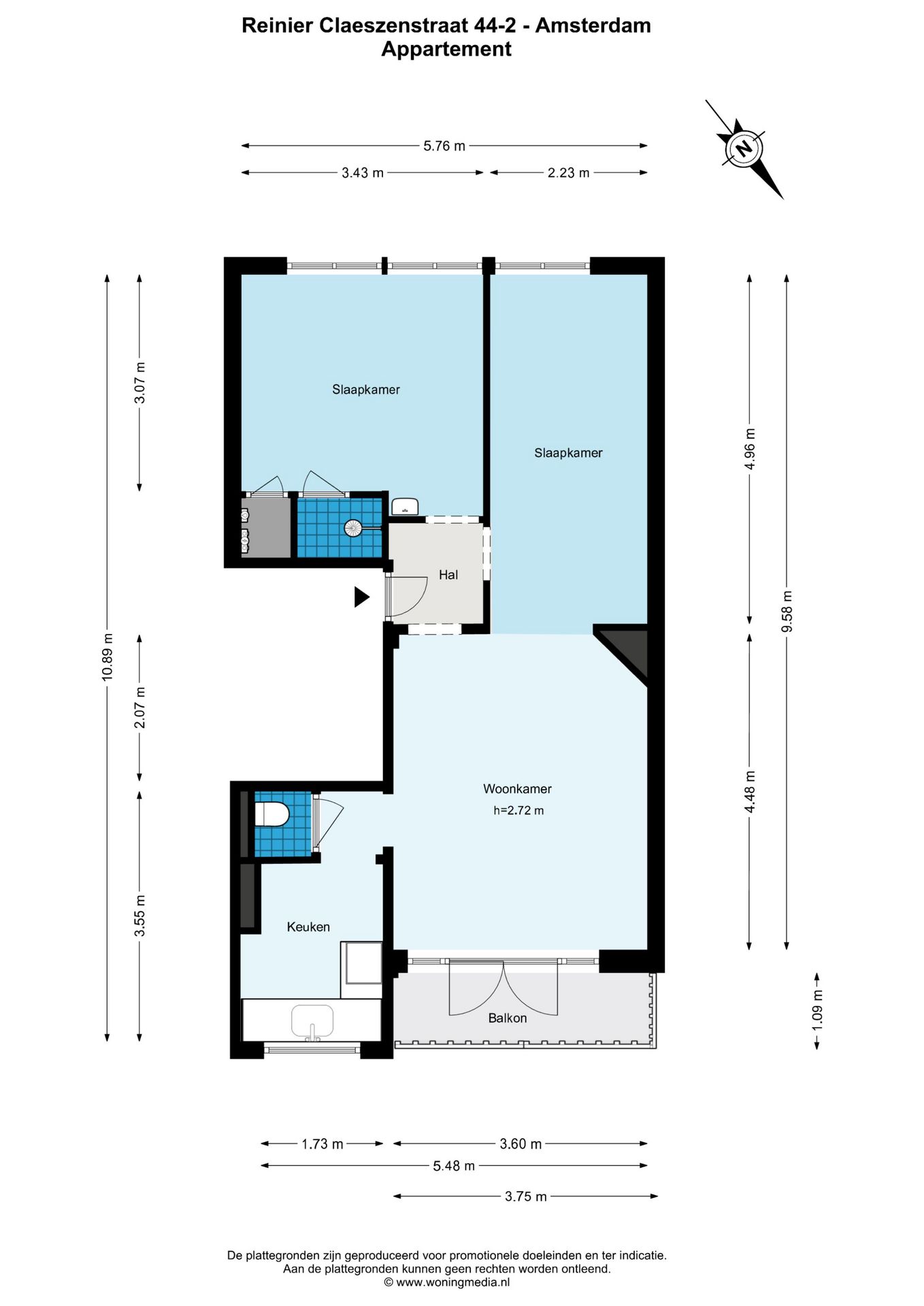 Foto 5 van Reinier Claeszenstraat 44-2