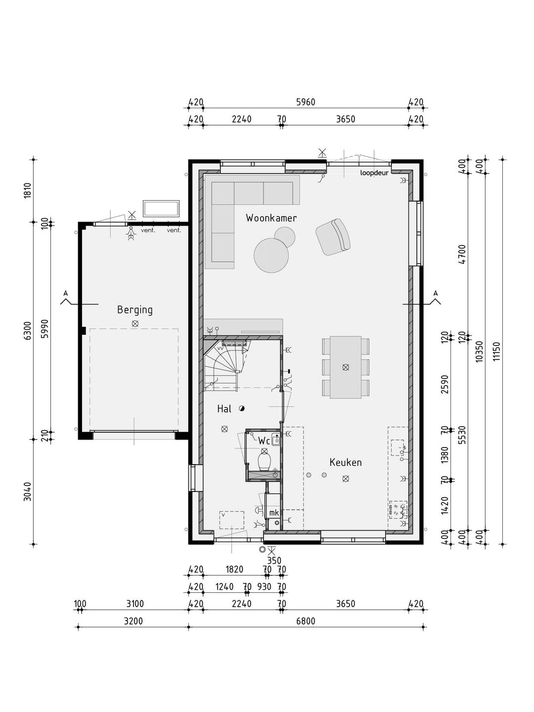Foto 2 van Bouw type A (Bouwnr. 003)