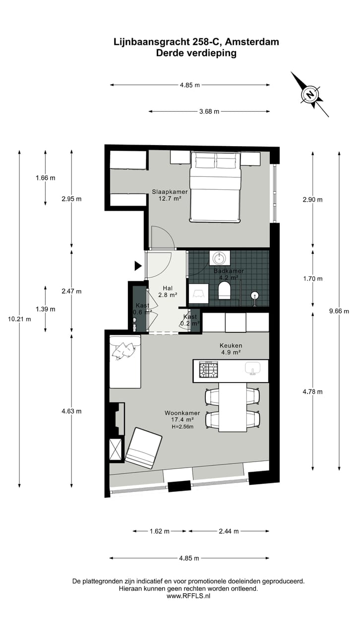 Foto 25 van Lijnbaansgracht 258-C