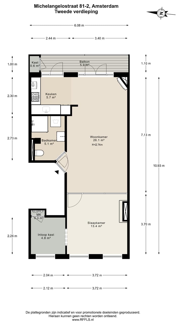 Foto 22 van Michelangelostraat 81-2