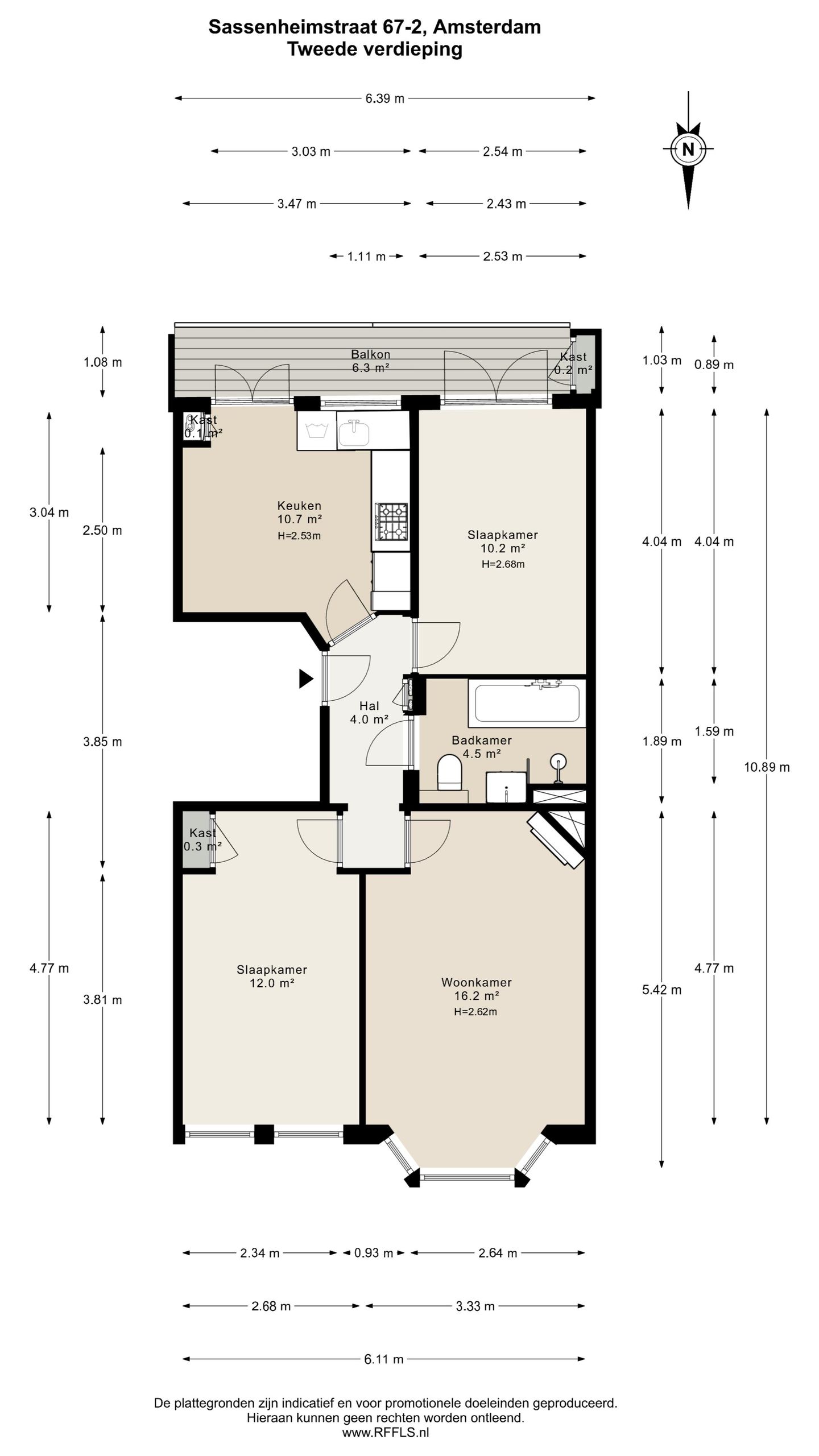 Foto 25 van Sassenheimstraat 67-2