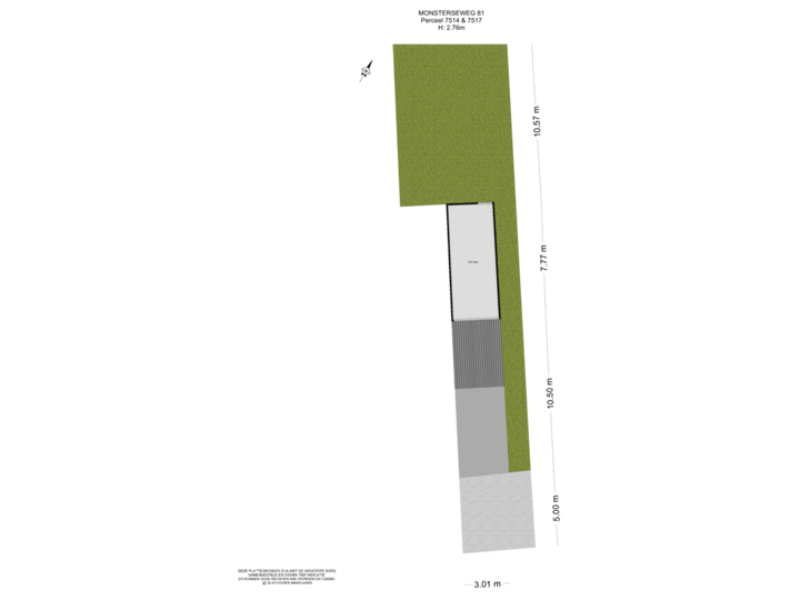 Perceel met carport en garage