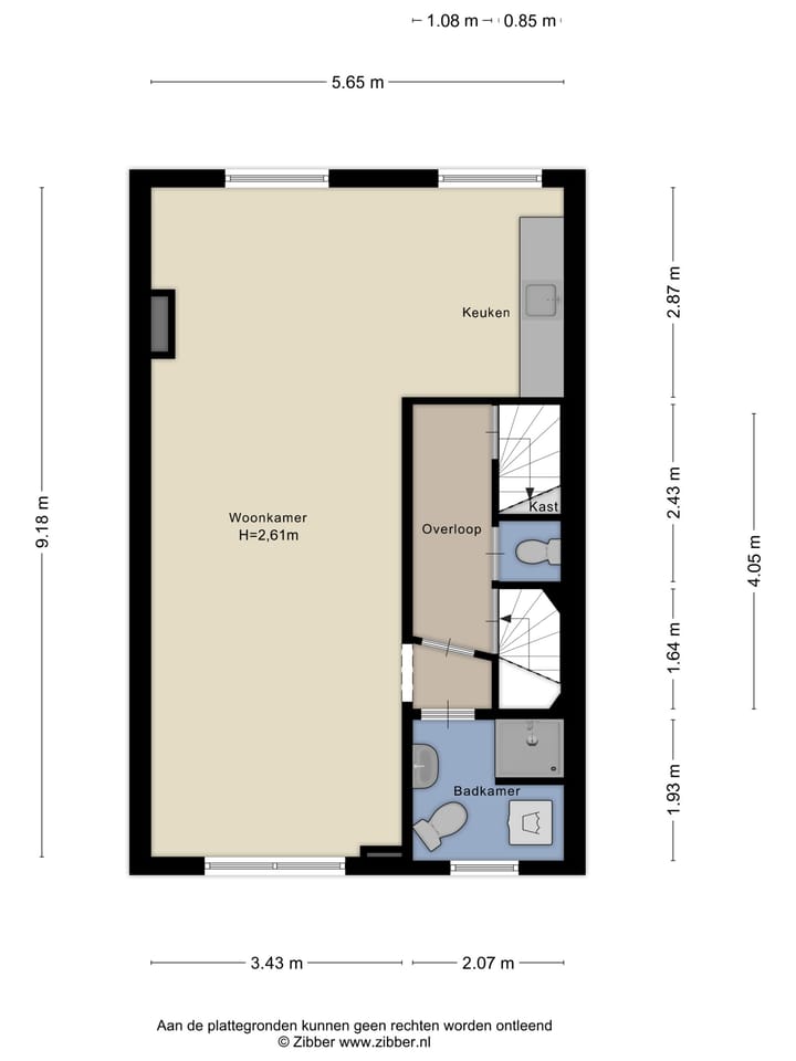 Foto 45 van Lange Wijngaardstraat 27-RD