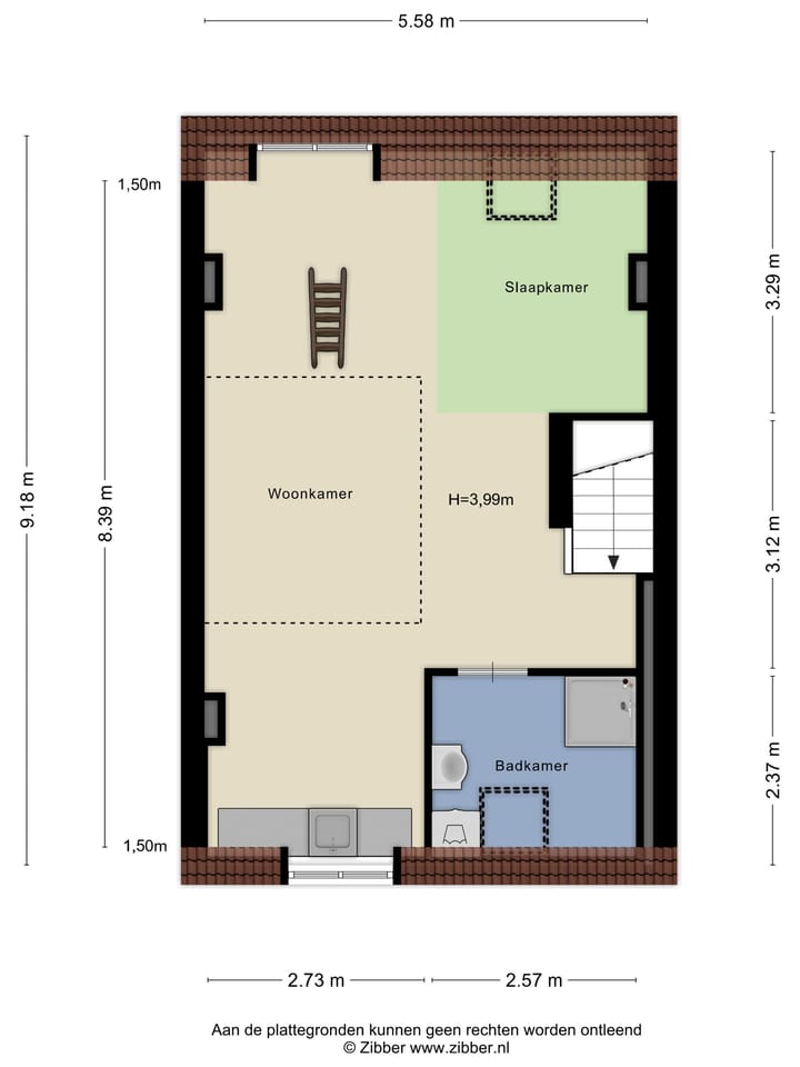 Foto 46 van Lange Wijngaardstraat 27-RD