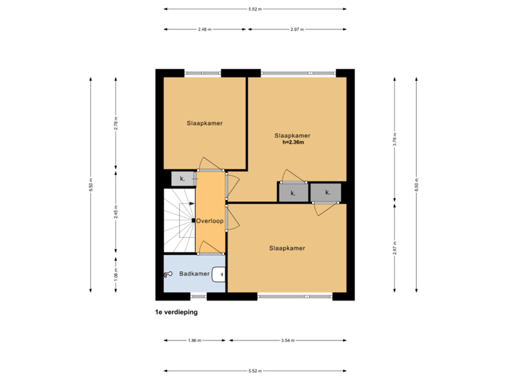 1e verdieping