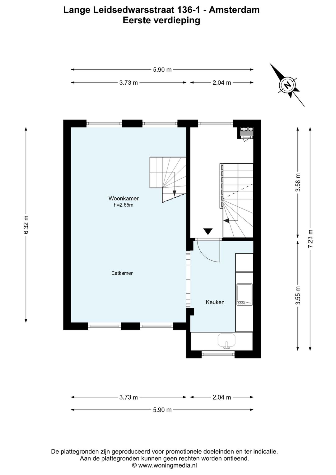 Foto 22 van Lange Leidsedwarsstraat 136-1
