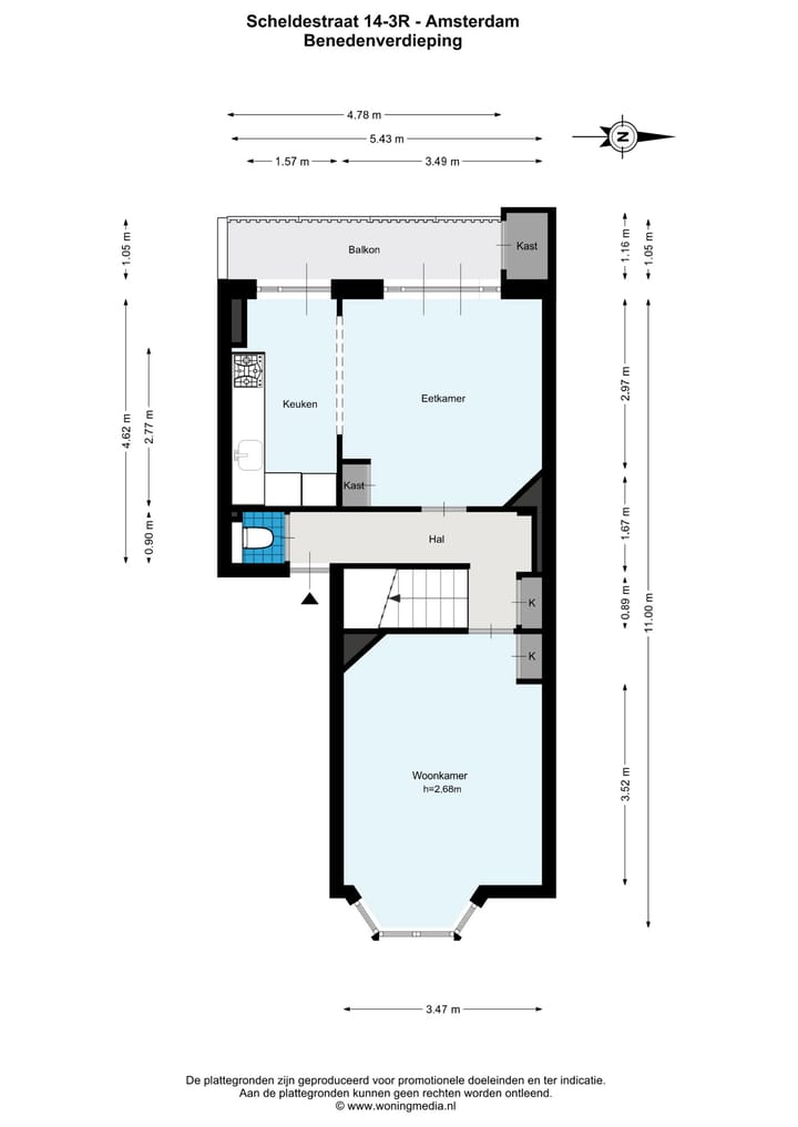 Foto 34 van Scheldestraat 14-3R