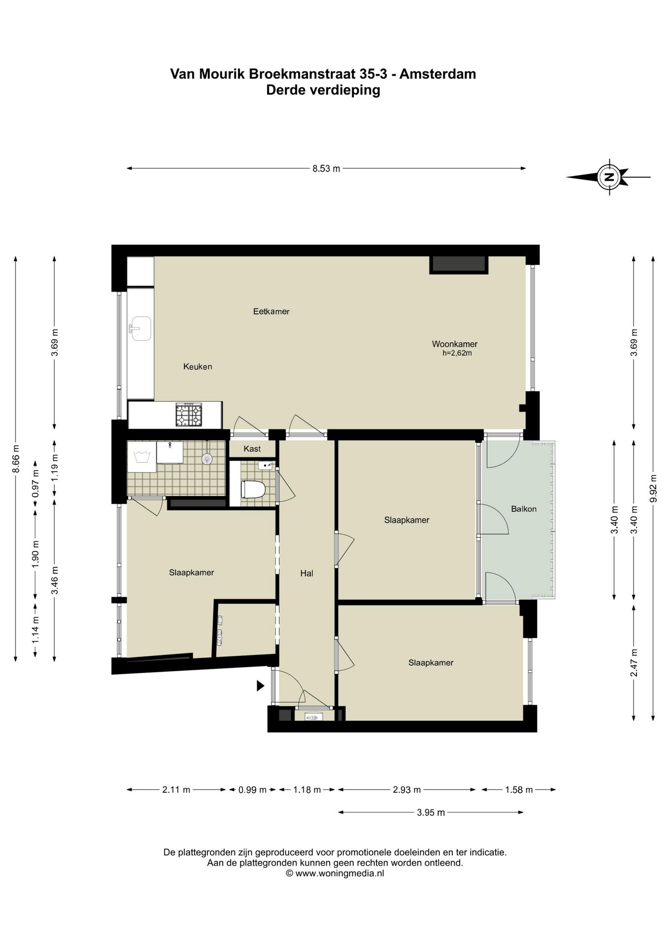 Foto 49 van Van Mourik Broekmanstraat 35-3