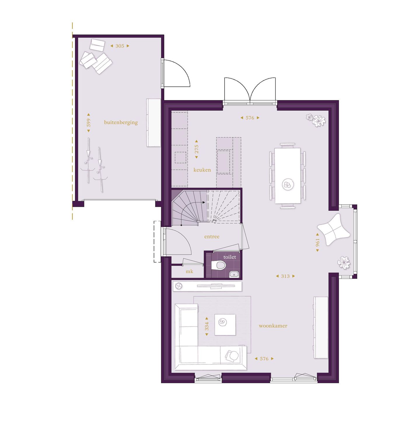 Foto 5 van Woningtype J (vrijstaand-geschakelde woning (Bouwnr. 215)