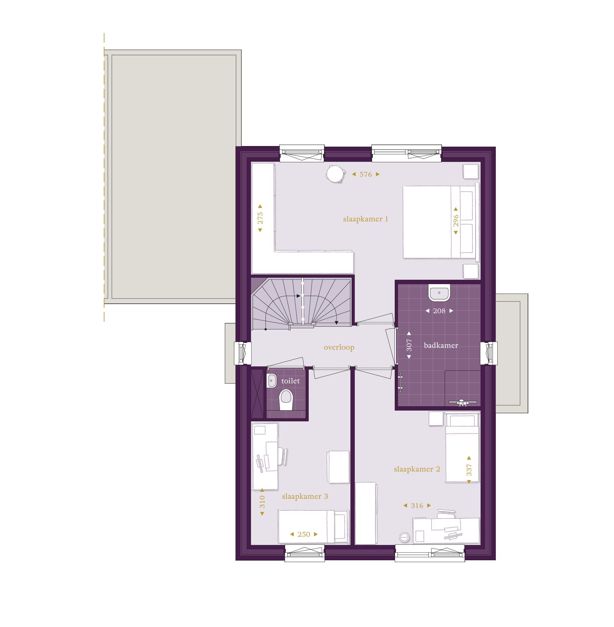 Foto 6 van Woningtype J (vrijstaand-geschakelde woning (Bouwnr. 217)