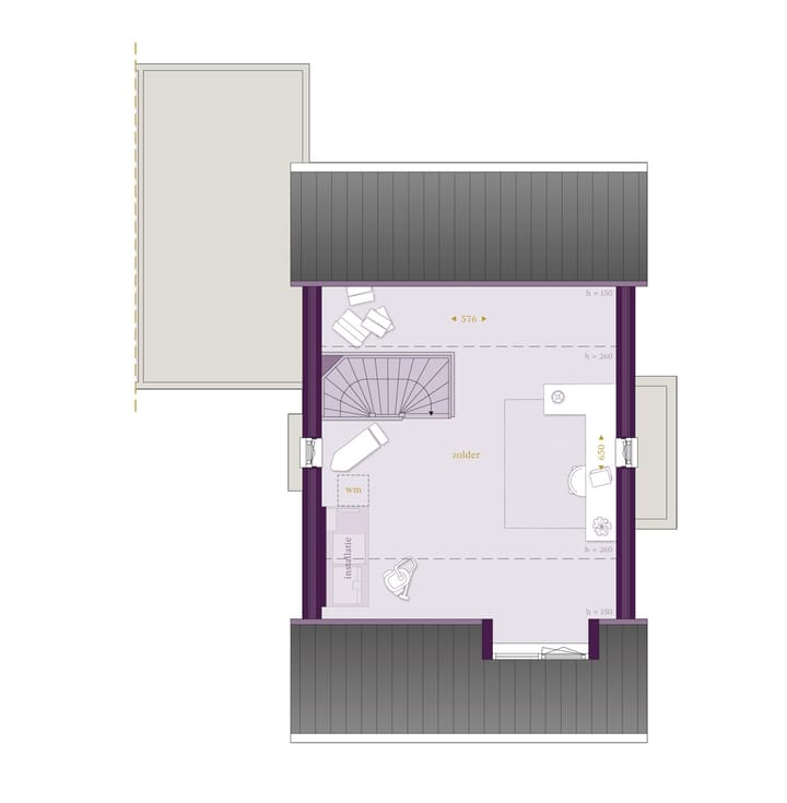 Foto 7 van Woningtype J (vrijstaand-geschakelde woning (Bouwnr. 219)