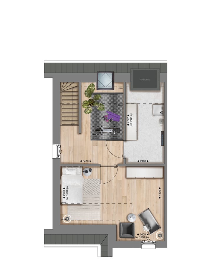 Foto 4 van 2^1 kap levensloop (Bouwnr. 22)