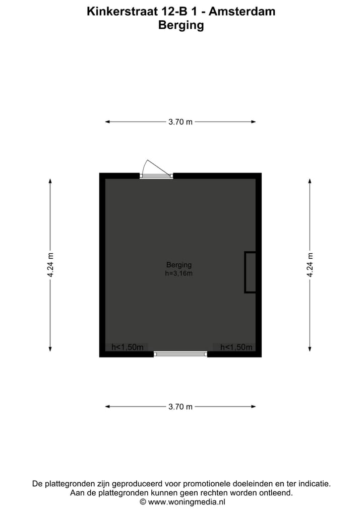 Foto 16 van Kinkerstraat 12-B1