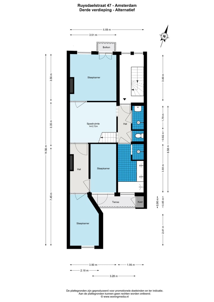 Foto 47 van Ruysdaelstraat 47-3