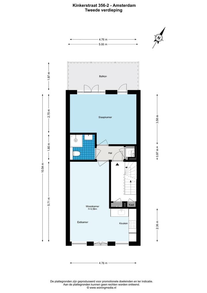 Foto 17 van Kinkerstraat 356-2